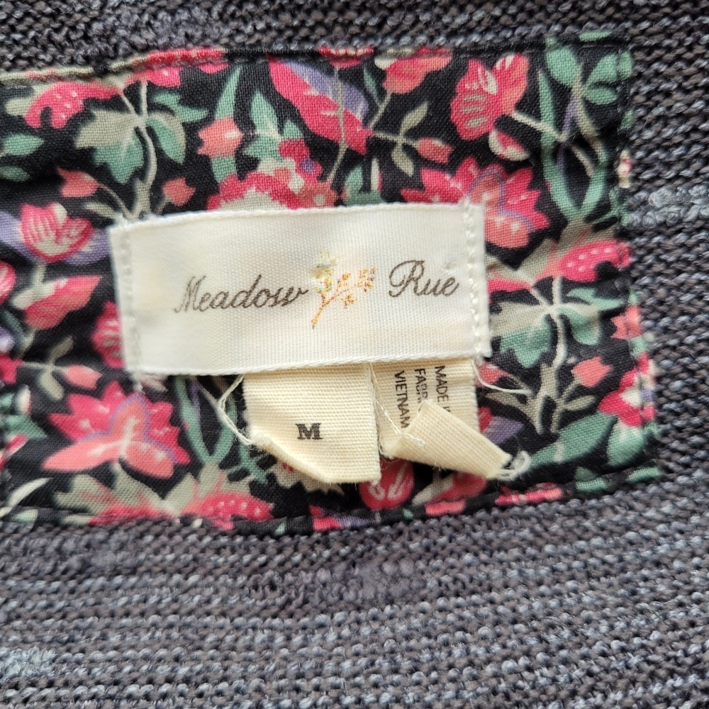 Anthropologie Meadow Rue Greylace Tunic, VGUC, Size M - Picture 6 of 8